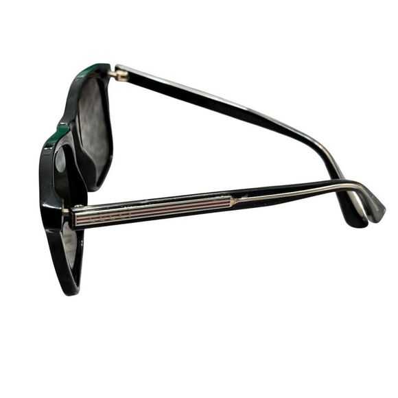 Gucci Unisex‎ Square Sunglasses Black Frame Gray Lens UV400 Protection - Picture 2 of 13